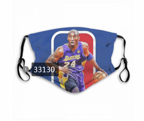 2021 NBA Los Angeles Lakers #24 kobe bryant 33130 Dust mask with filter->nba dust mask->Sports Accessory